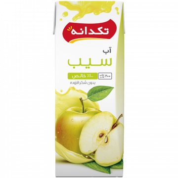 آب سیب تکدانه 200 میلی لیتری